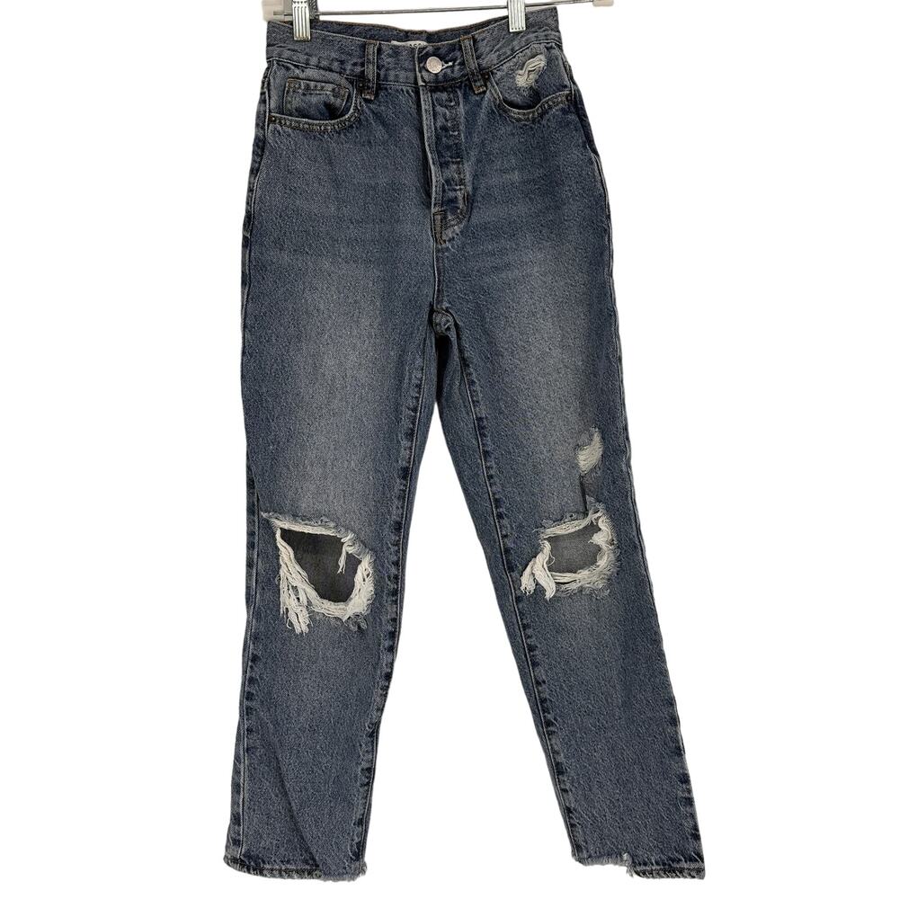 Pacsun Women's High Rise Straight Leg Distressed Jeans Size 24